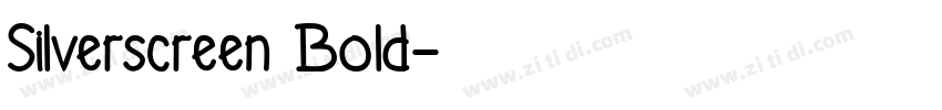 Silverscreen Bold字体转换